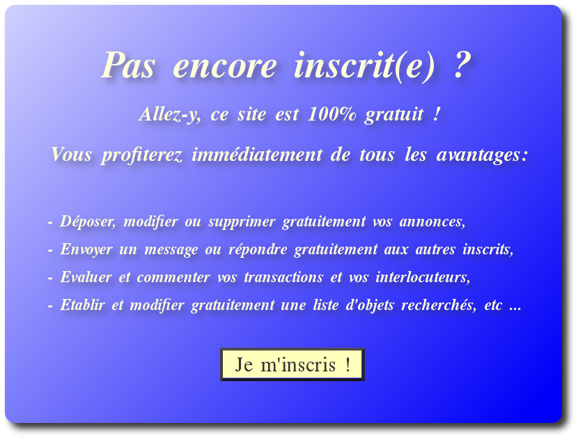 Inscrivez-vous